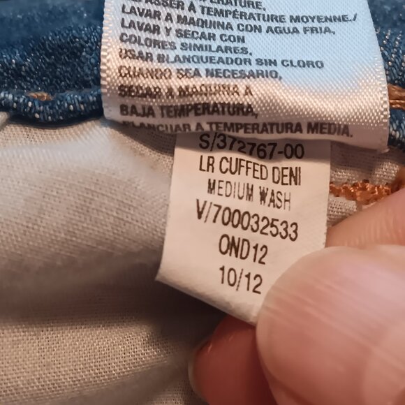 Old Navy women's plus size lot of 2 cropped capri ankle blue denim jeans sz 24 - Picture 14 of 15